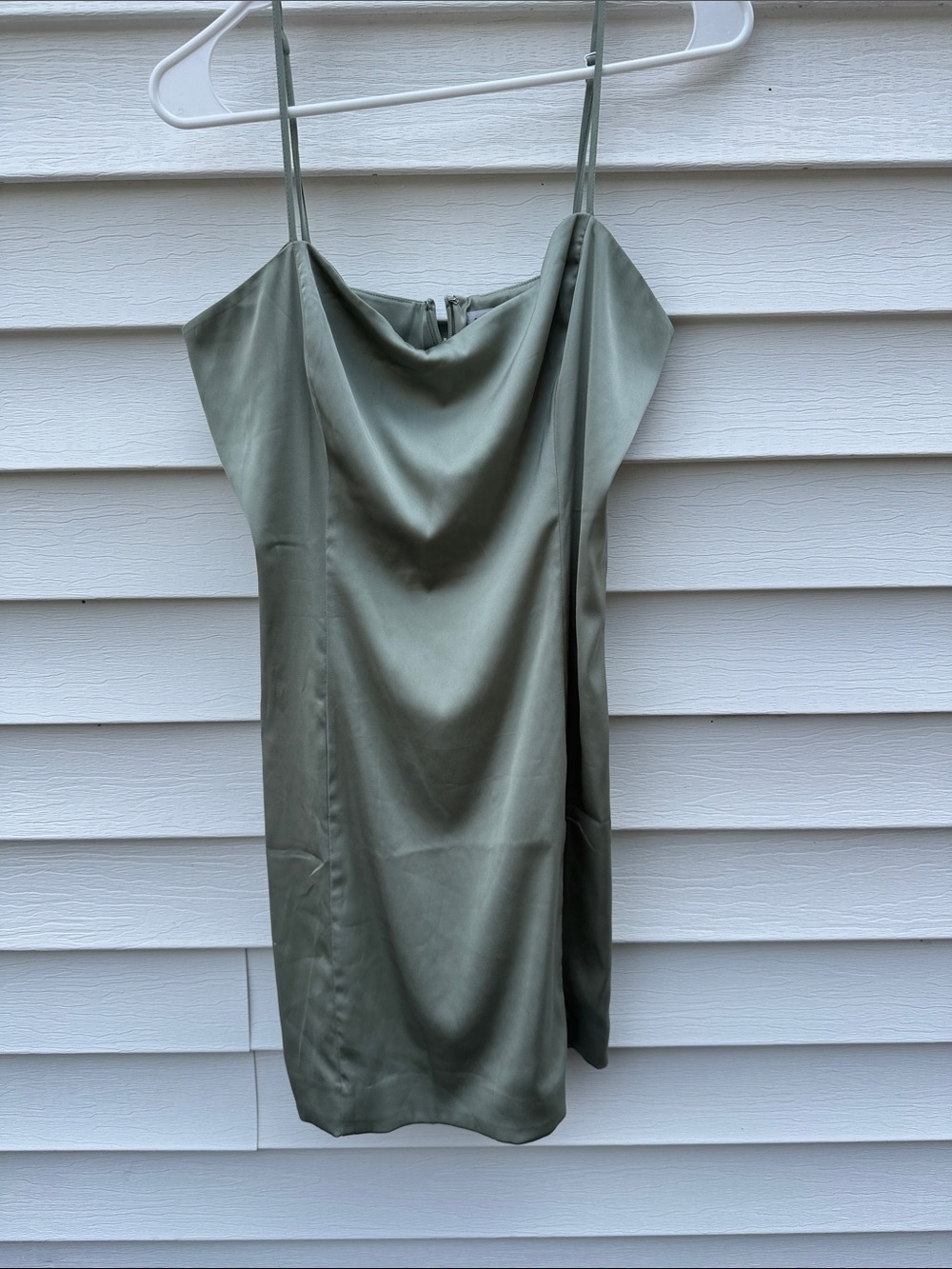 Aritzia Sunday Best Sage Seafoam Green Cowl Slip Dress